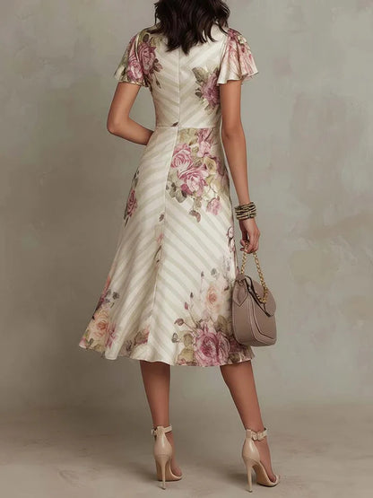 Alba - Vestido elegante estampado floral