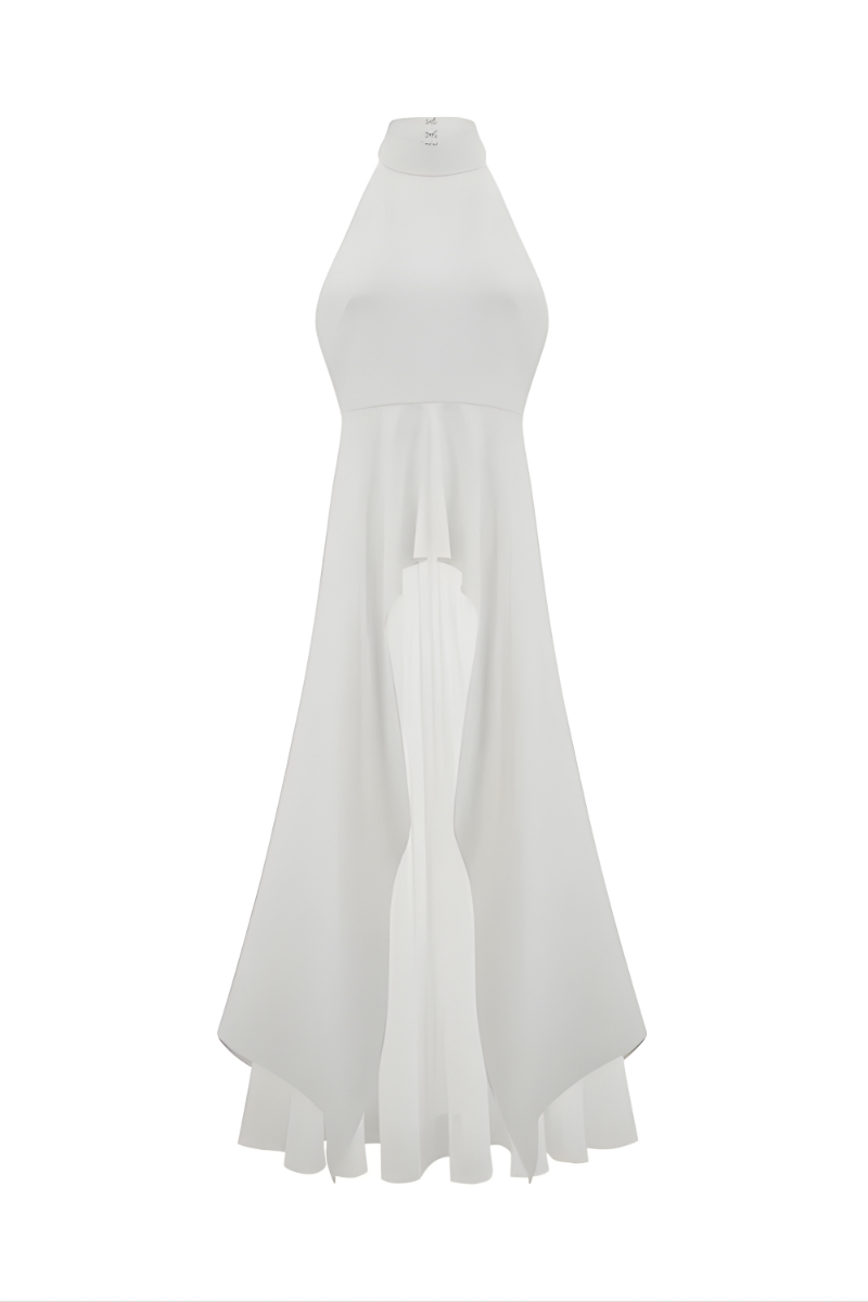 INÉS | Vestido largo con cuello Halter