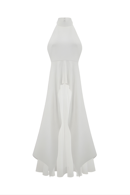 INÉS | Vestido largo con cuello Halter