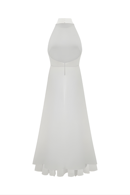 INÉS | Vestido largo con cuello Halter