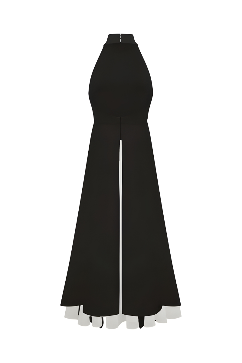 INÉS | Vestido largo con cuello Halter