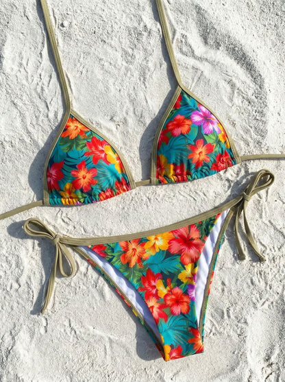 AINOA | Bikini Multicolor de Flores