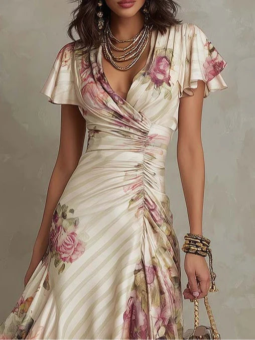 Alba - Vestido elegante estampado floral