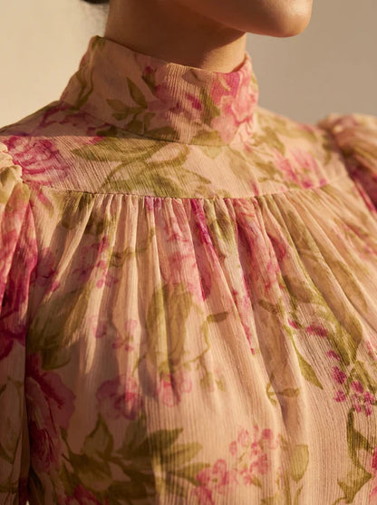 ROSARIO | Vestido Sevilla con estampado floral