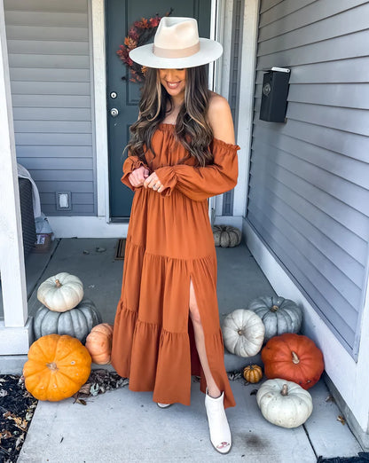 ISABELLA | Vestido Largo Nido de Abeja