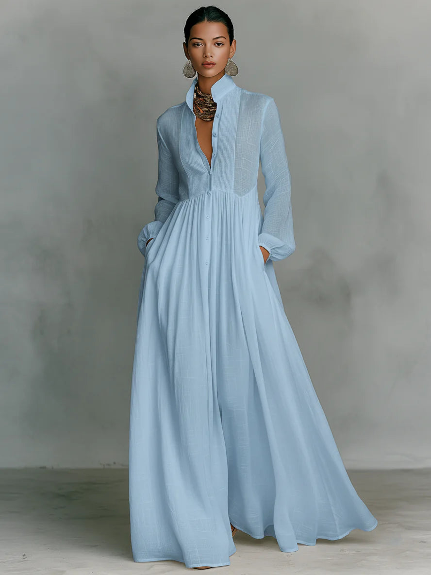 REBECA | Vestido de Lino con Pantalón