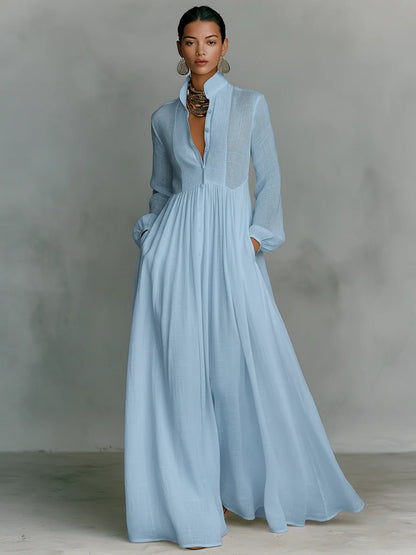 REBECA | Vestido de Lino con Pantalón