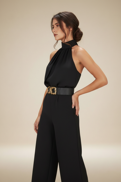 Vista de perfil lateral - Conjunto negro